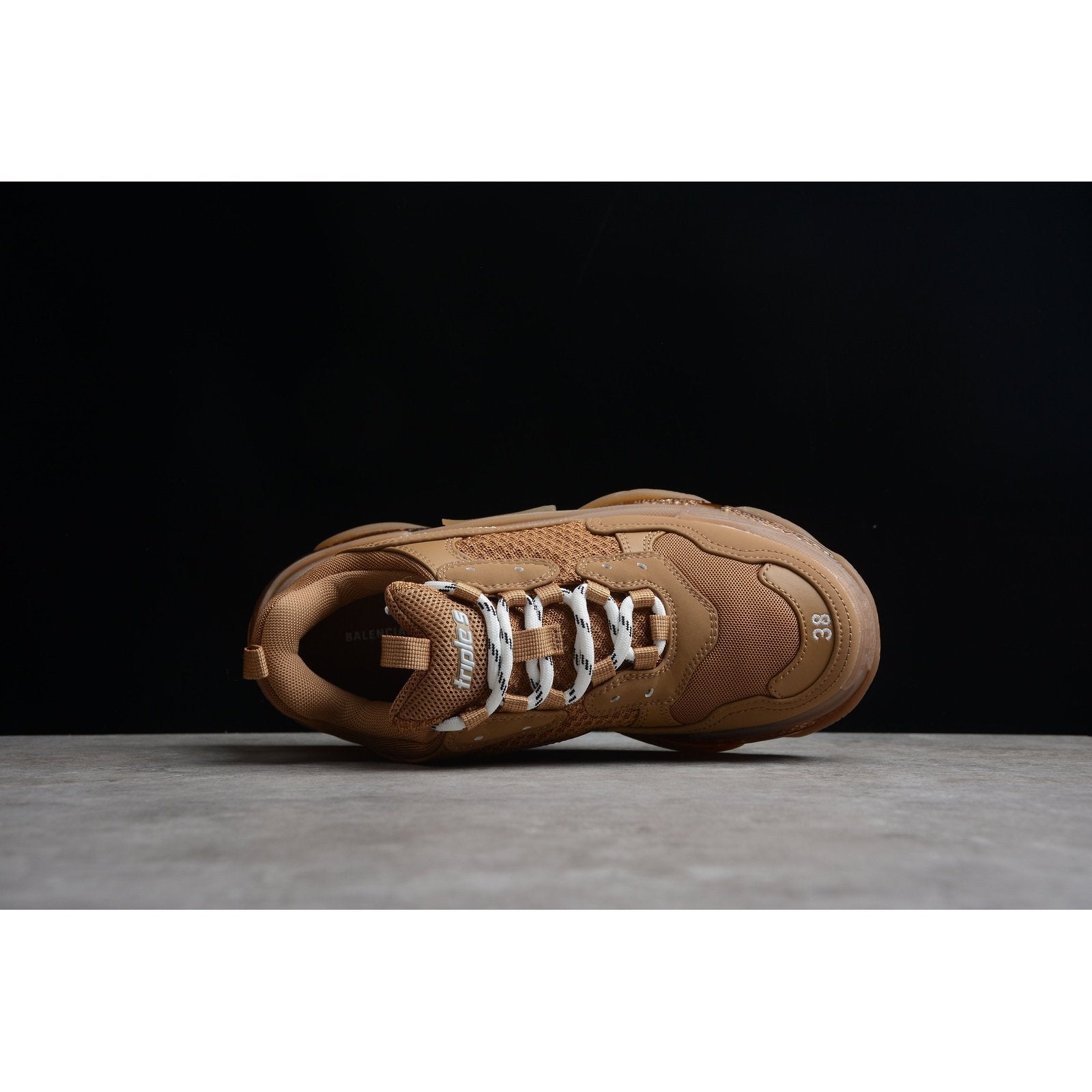 BALENCIAGA TRIPLE S CLEAR SOLE x BROWN - Phantom Kicks