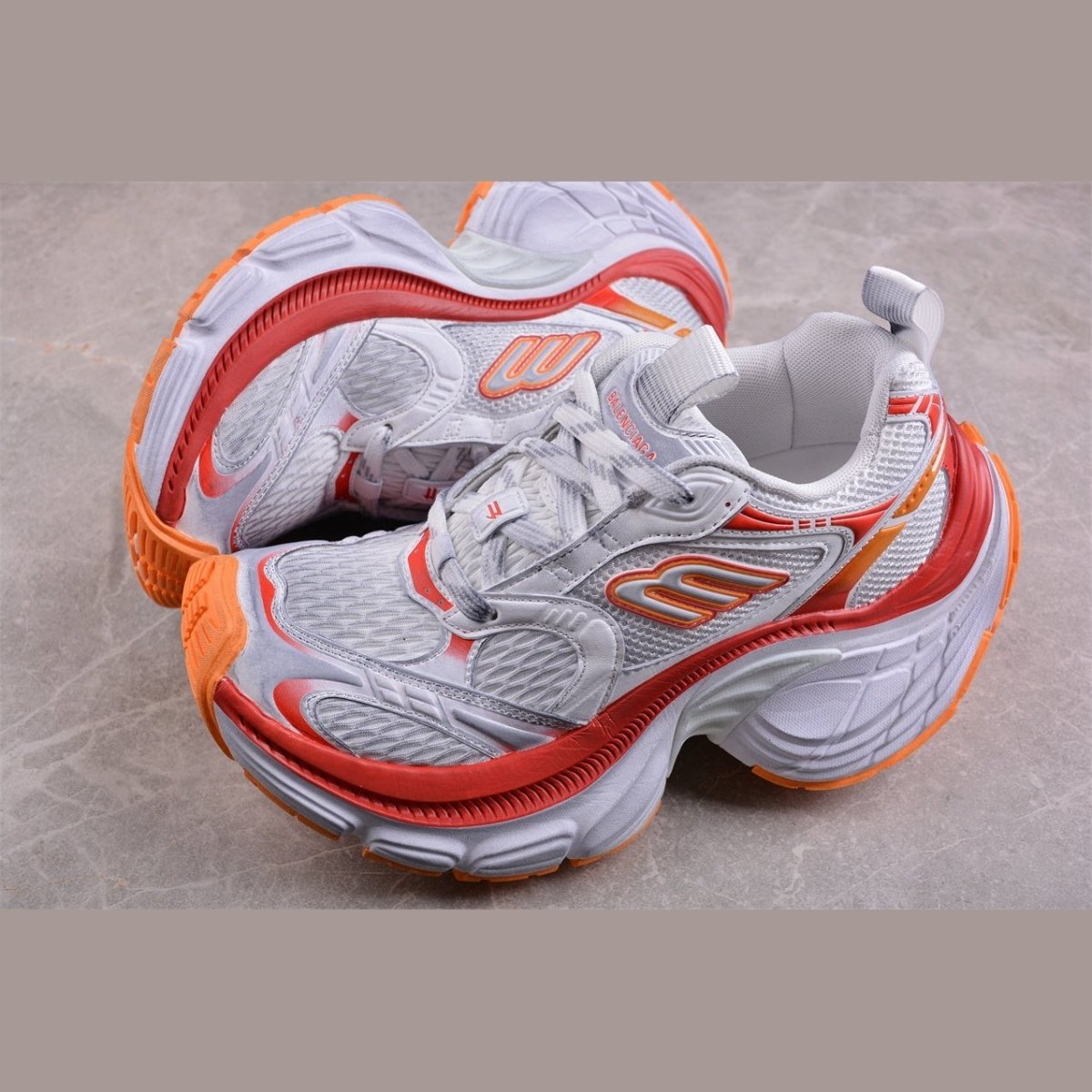 BALENCIAGA 10XL x WHITE RED ORANGE - Phantom Kicks