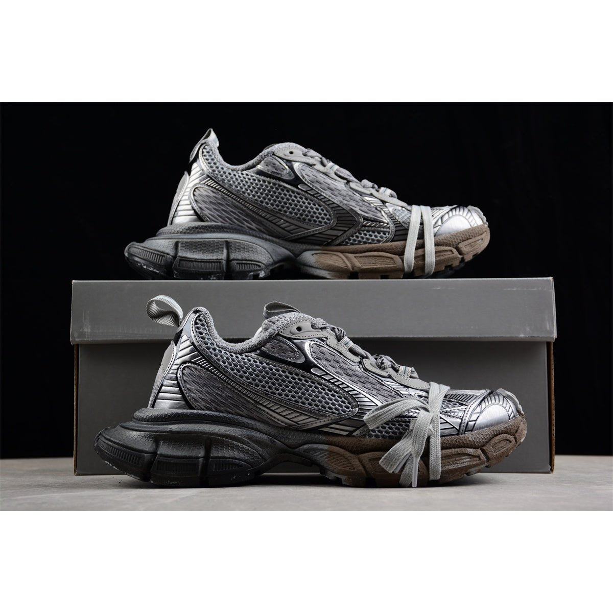 BALENCIAGA 3XL x BAL GREY BLACK - Phantom Kicks