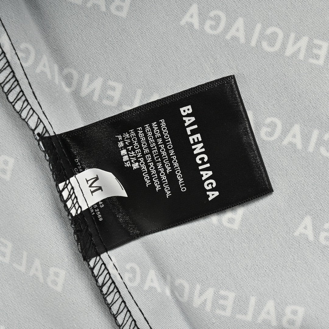 Balenciaga All-Over Logo Print Shirt (Black) - Phantom Kicks