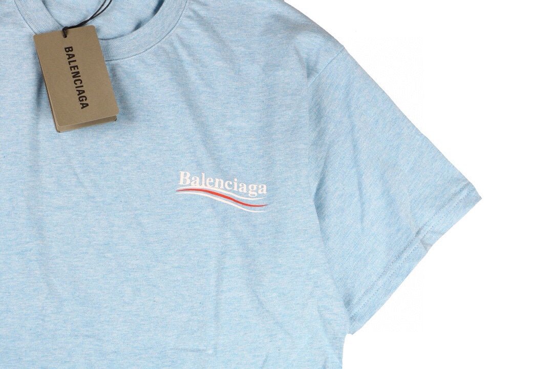 Balenciaga Basic Logo T-Shirt - Light Blue - Phantom Kicks