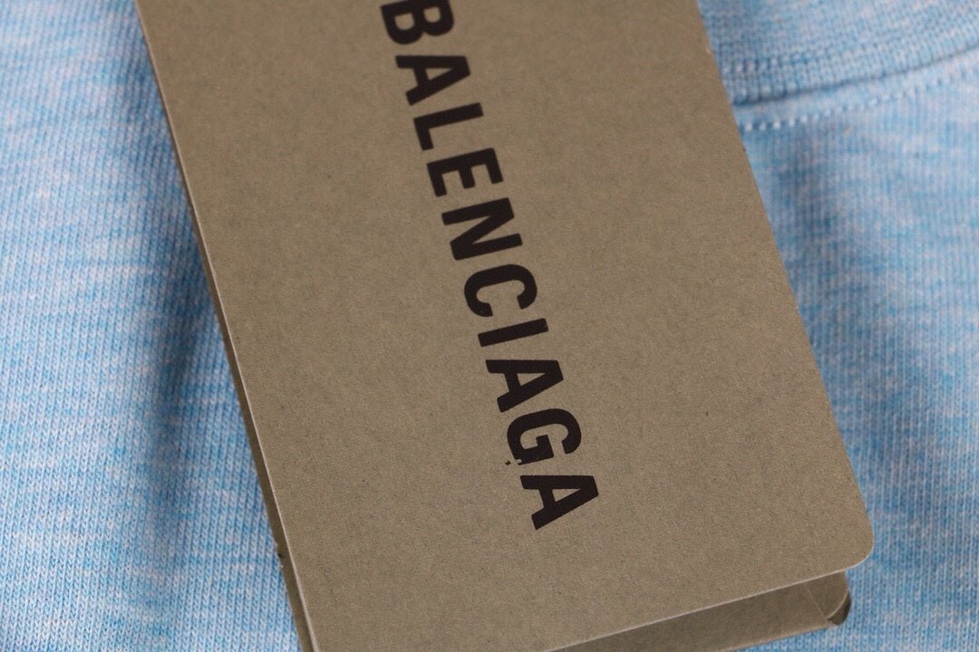 Balenciaga Basic Logo T-Shirt - Light Blue - Phantom Kicks