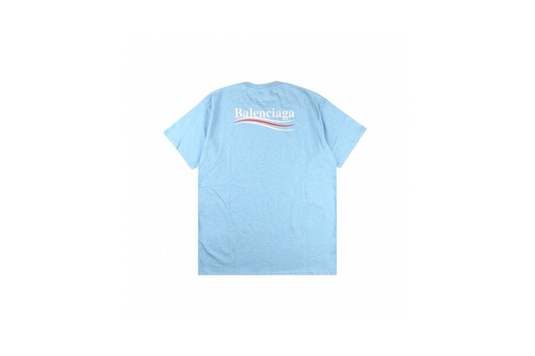 Balenciaga Basic Logo T-Shirt - Light Blue - Phantom Kicks