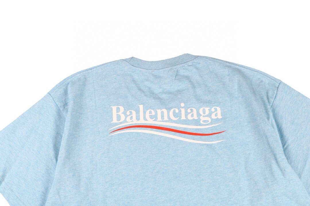 Balenciaga Basic Logo T-Shirt - Light Blue - Phantom Kicks