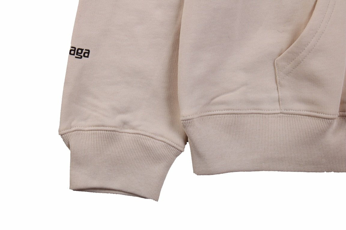Balenciaga Beige Multilogo Hoodie - Phantom Kicks
