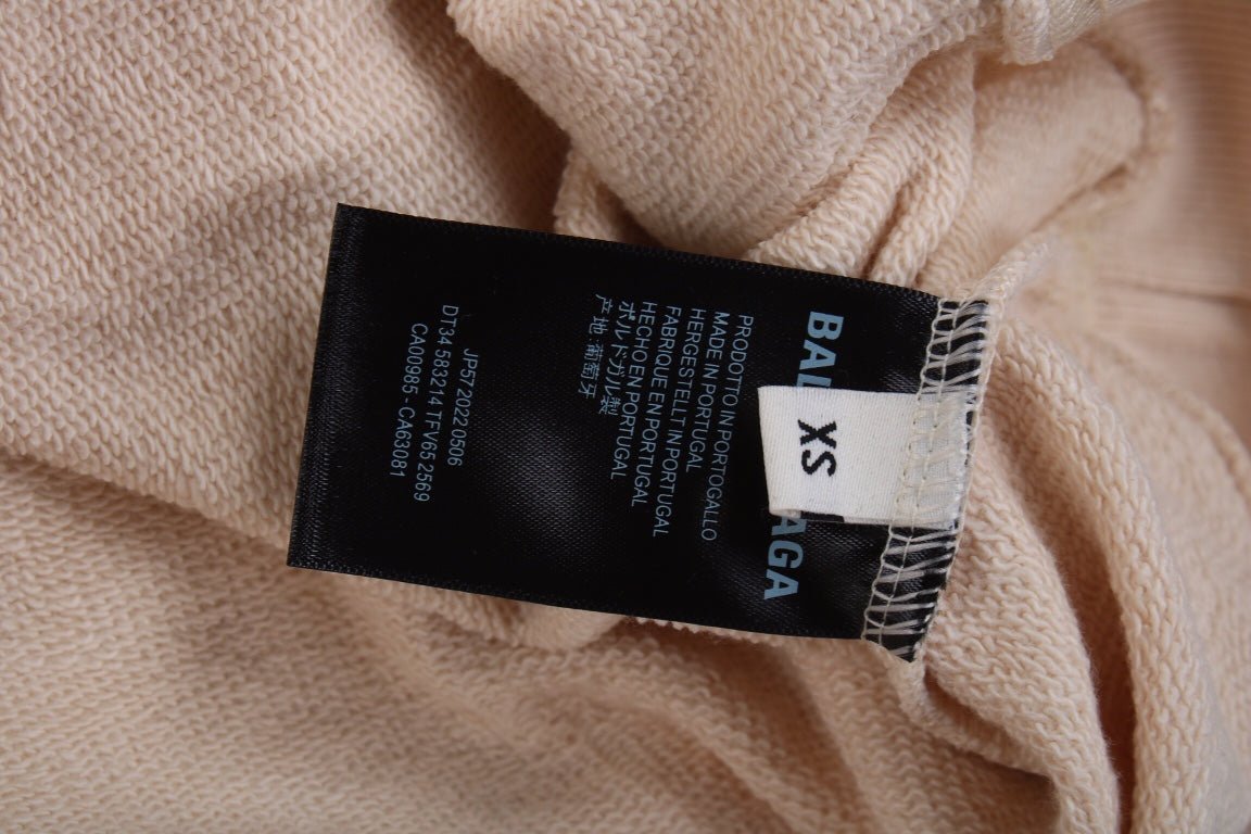 Balenciaga Beige Multilogo Hoodie - Phantom Kicks