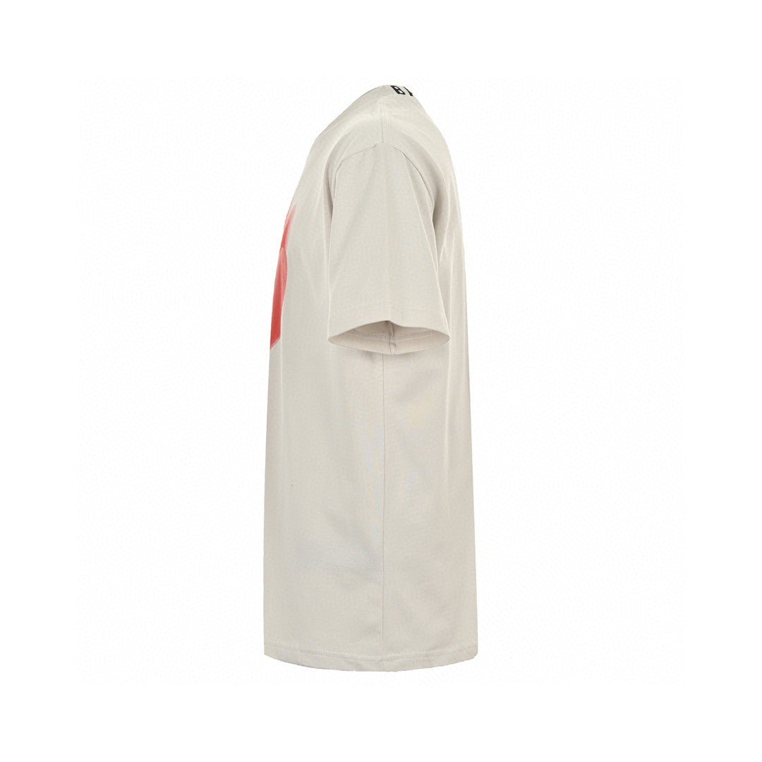 Balenciaga Beige T-Shirt with Abstract Graphic - Phantom Kicks