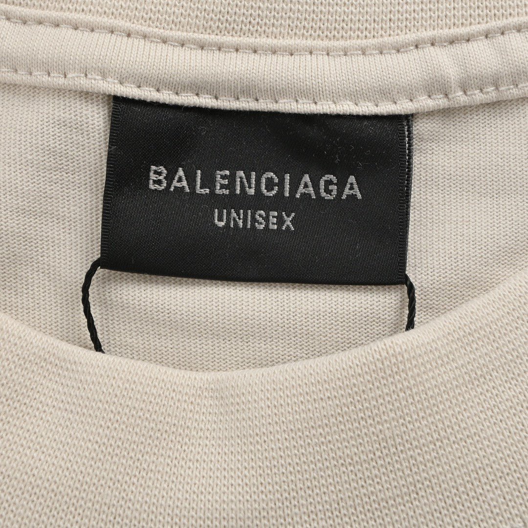 Balenciaga Beige T-Shirt with EREWHON Graphic - Phantom Kicks