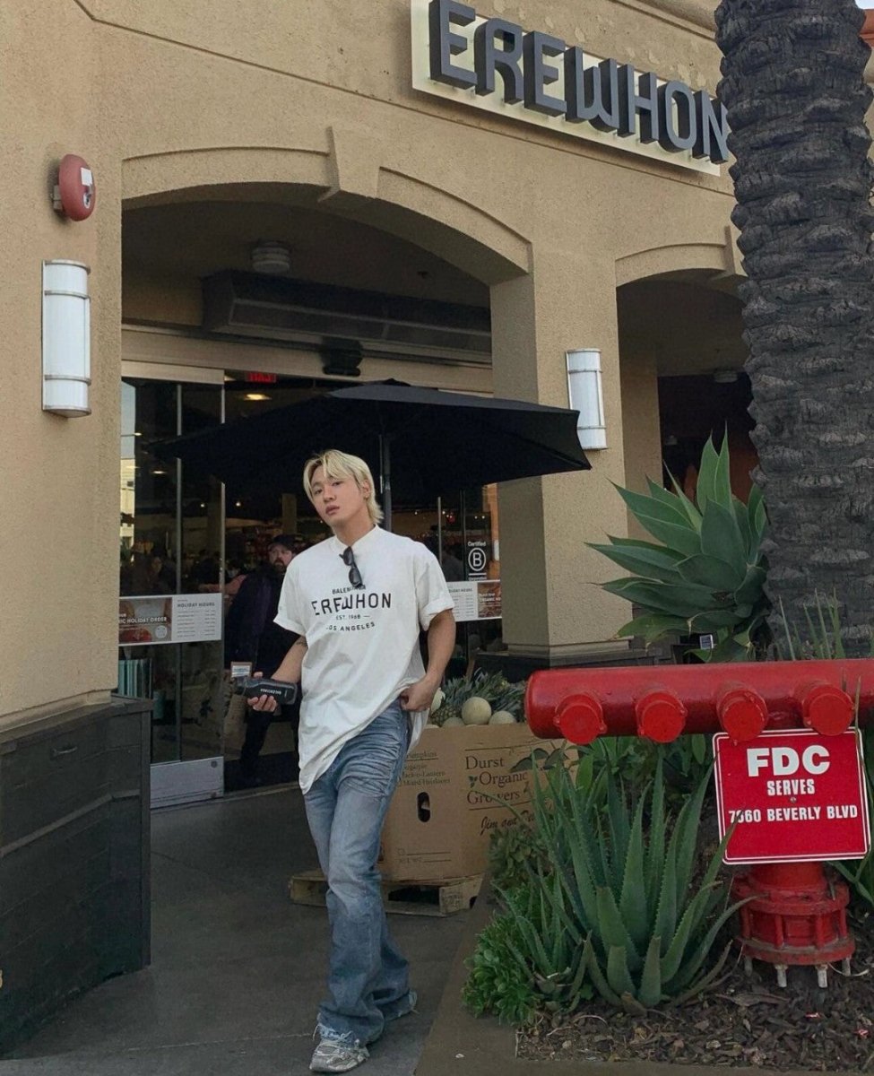 Balenciaga Beige T-Shirt with EREWHON Graphic - Phantom Kicks