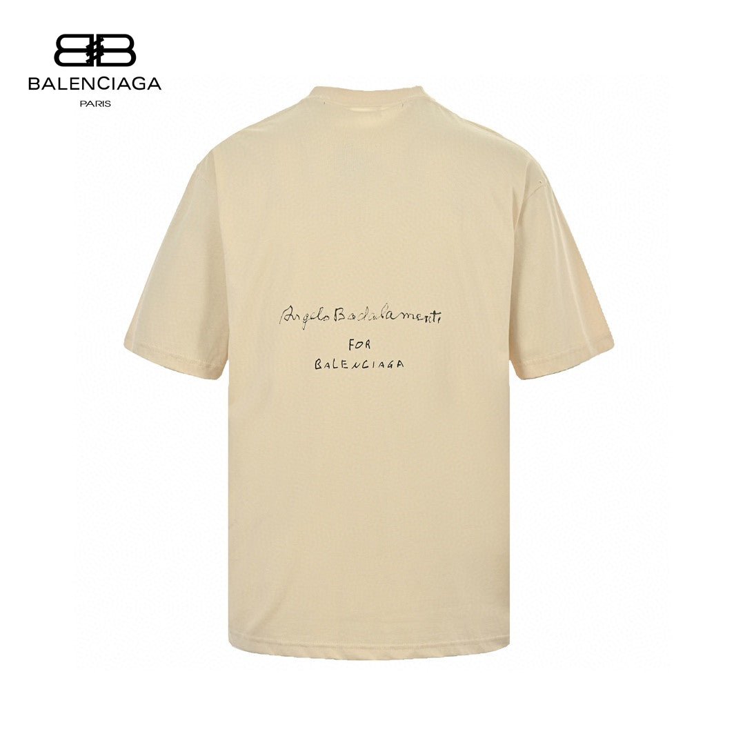 Balenciaga Beige T-Shirt with Musical Notes - Phantom Kicks