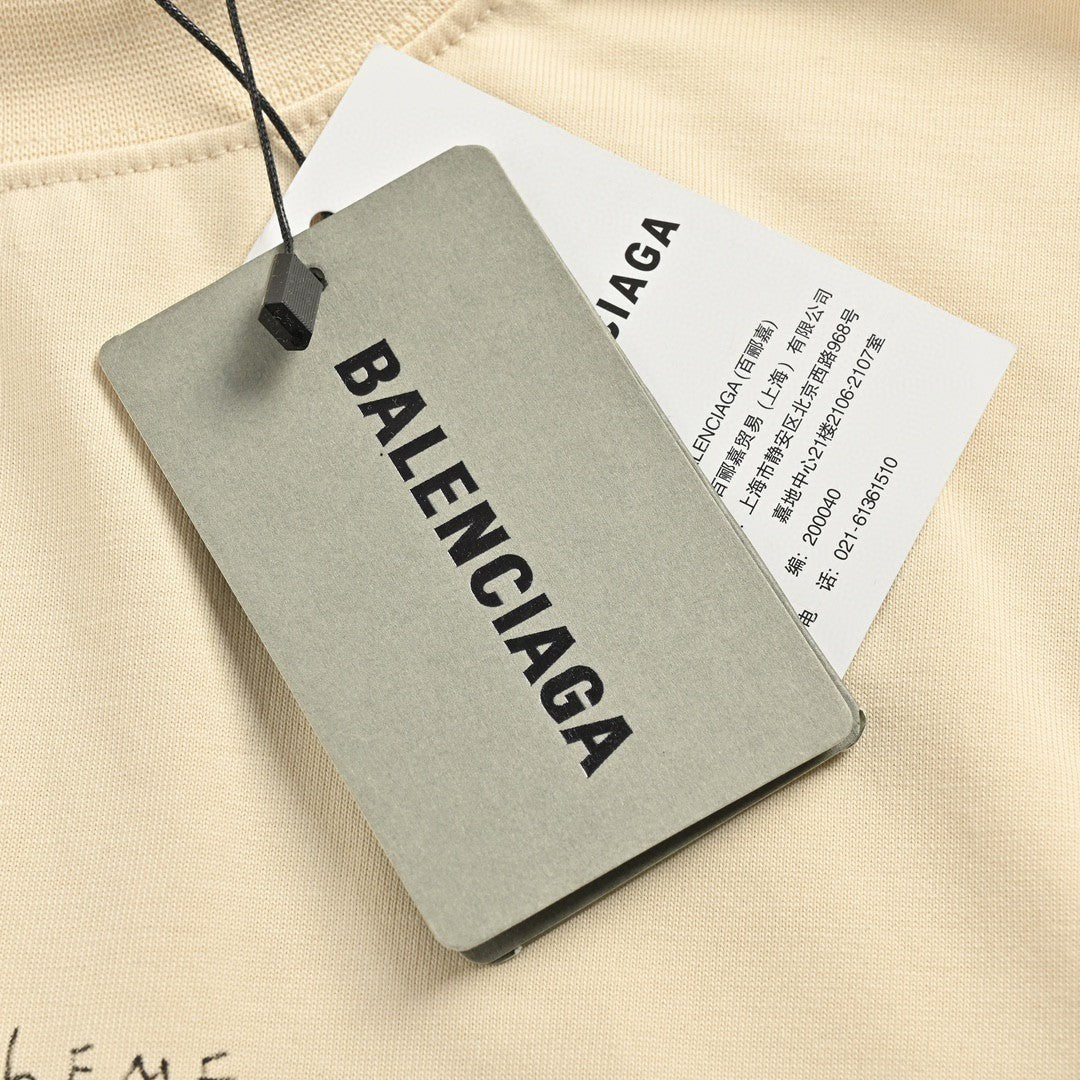 Balenciaga Beige T-Shirt with Musical Notes - Phantom Kicks