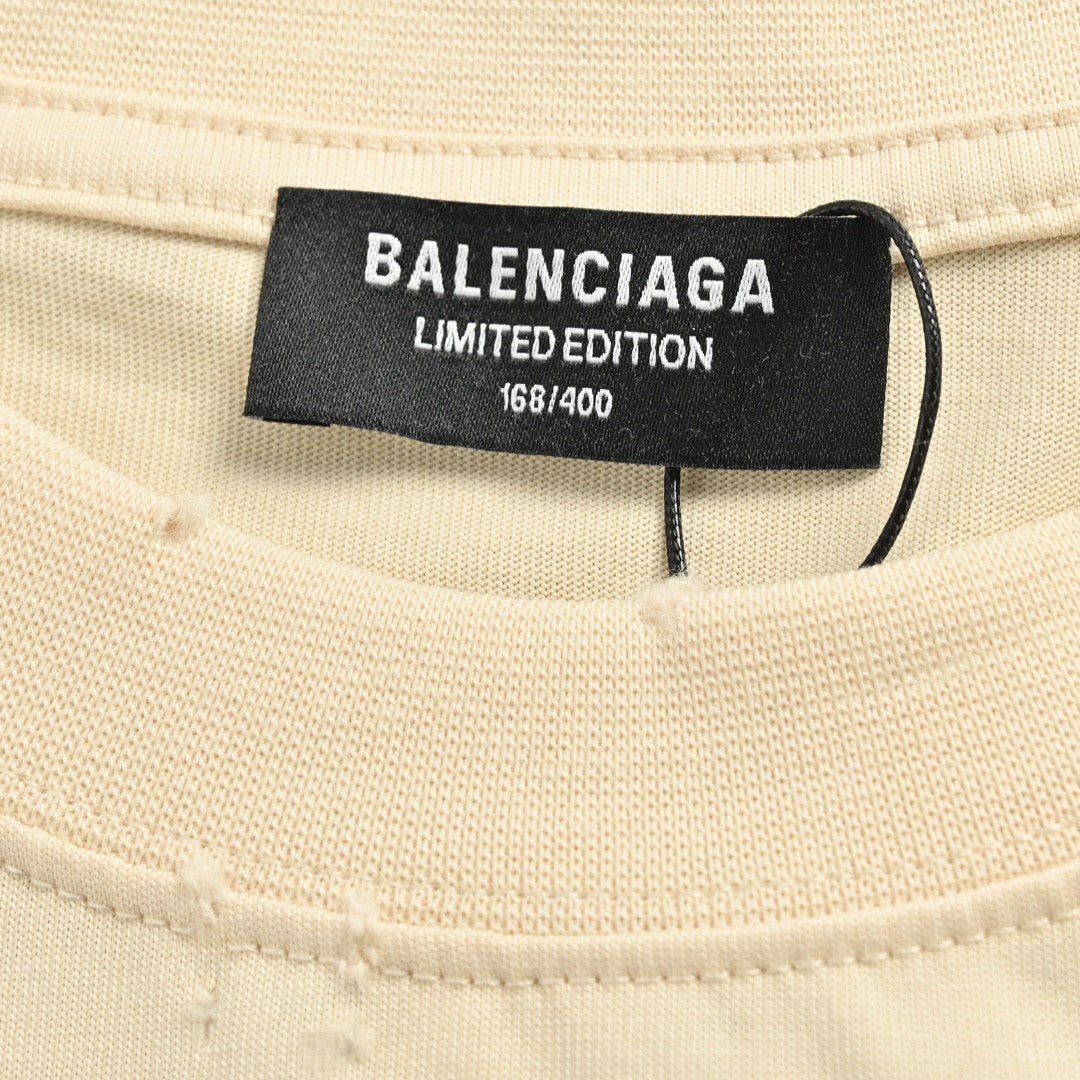 Balenciaga Beige T-Shirt with Musical Notes - Phantom Kicks