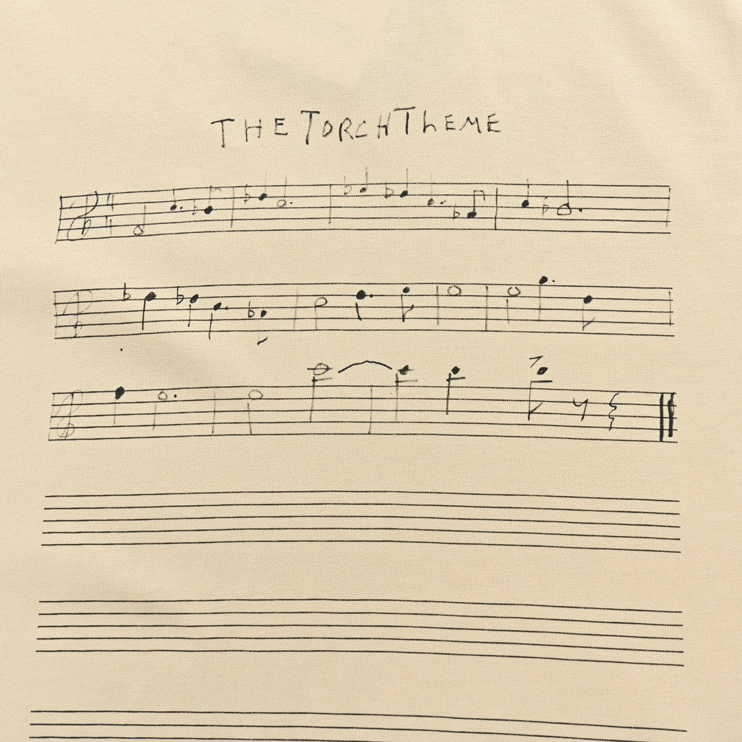 Balenciaga Beige T-Shirt with Musical Notes - Phantom Kicks