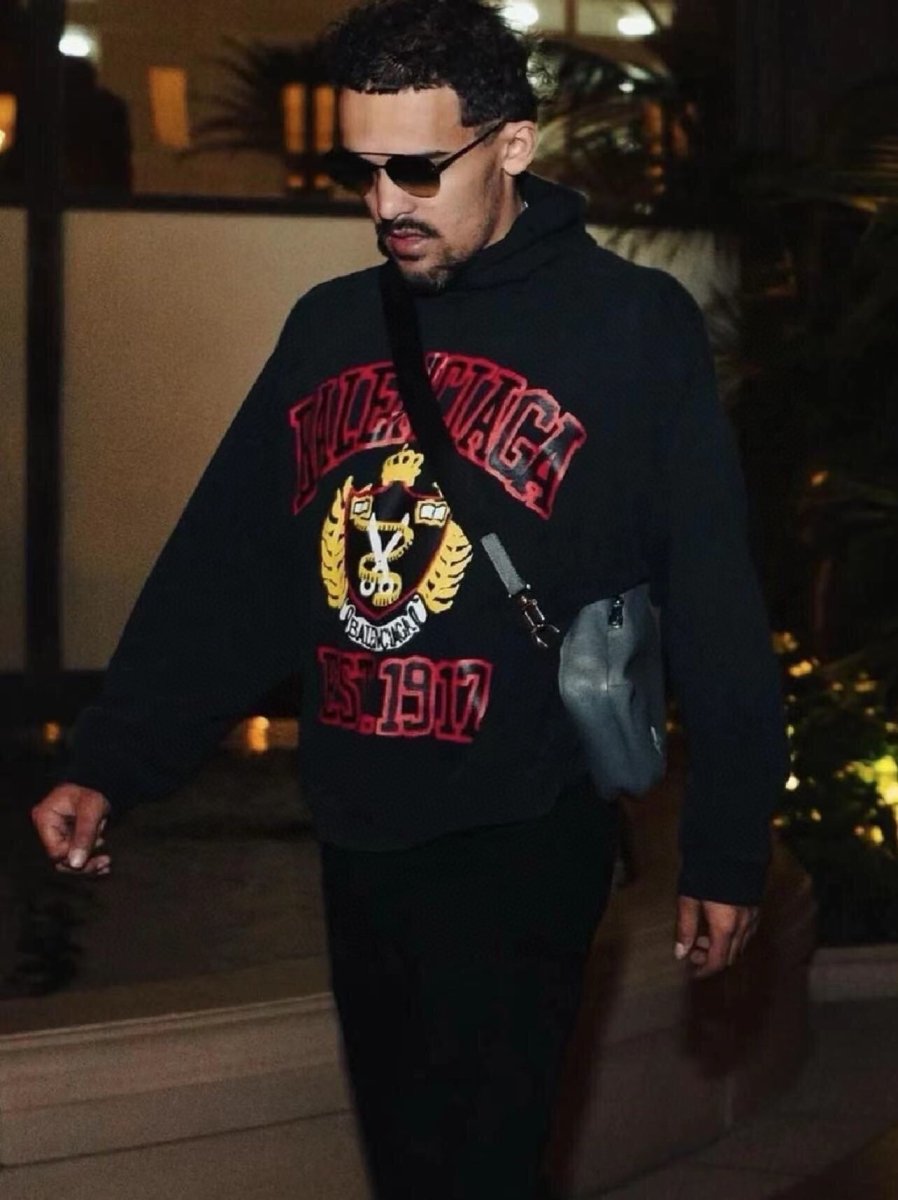 Balenciaga Black Crest Hoodie - Phantom Kicks