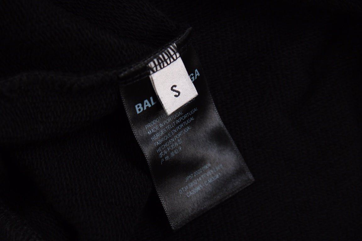 Balenciaga Black Crest Hoodie - Phantom Kicks