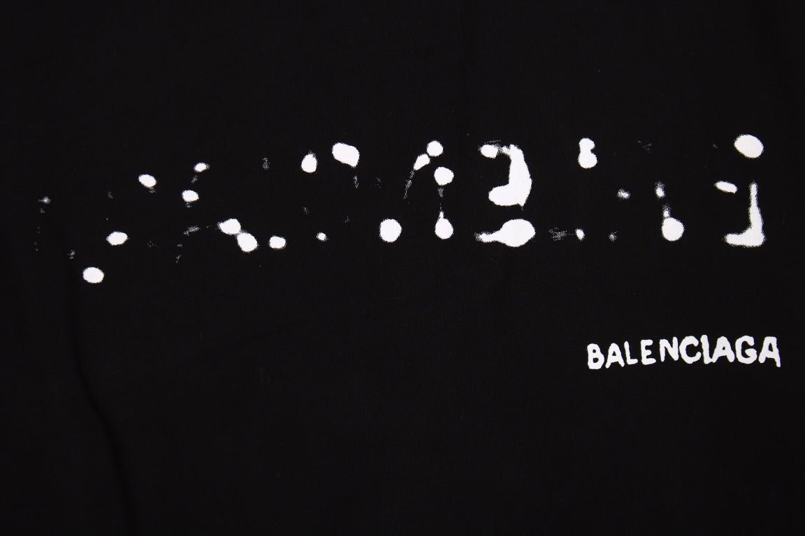 Balenciaga Black Distorted Logo Hoodie - Phantom Kicks