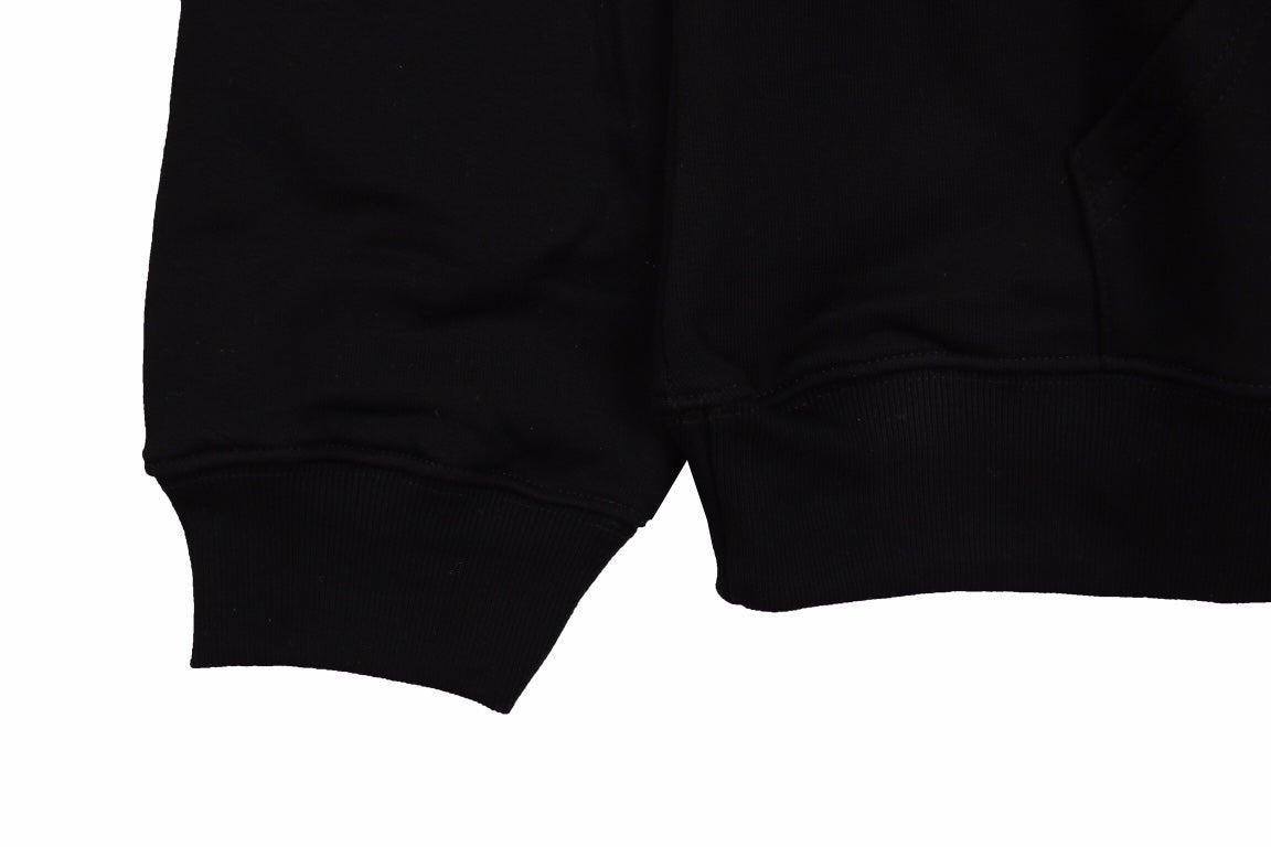 Balenciaga Black Distorted Logo Hoodie - Phantom Kicks