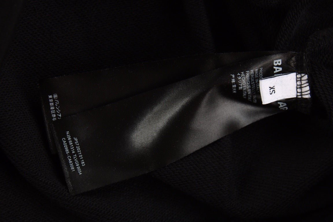 BALENCIAGA GRAPHIC LOGO HOODIE BLACK - Phantom Kicks