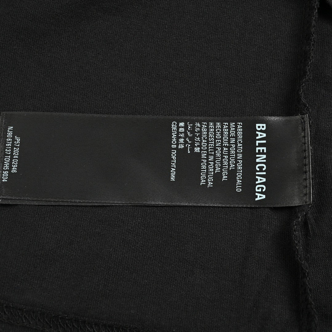 Balenciaga Black Graphic T-Shirt - Phantom Kicks