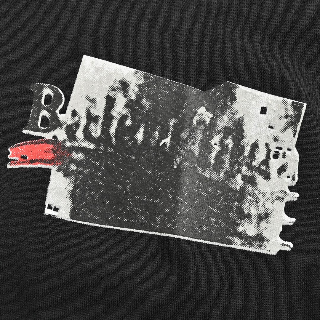 Balenciaga Black Graphic T-Shirt - Phantom Kicks