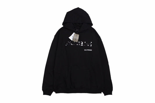 Balenciaga Black Logo Hoodie - Phantom Kicks