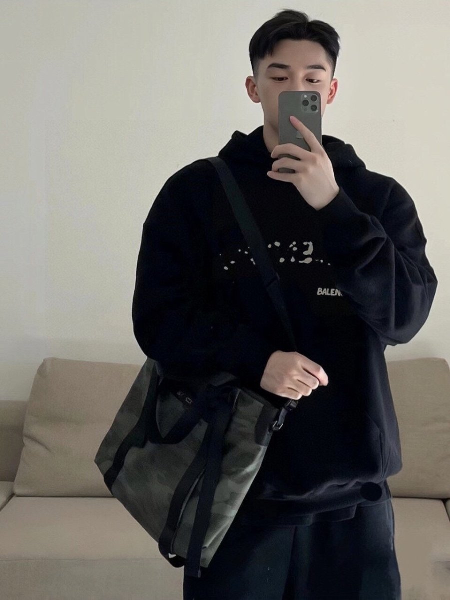 Balenciaga Black Logo Hoodie - Phantom Kicks