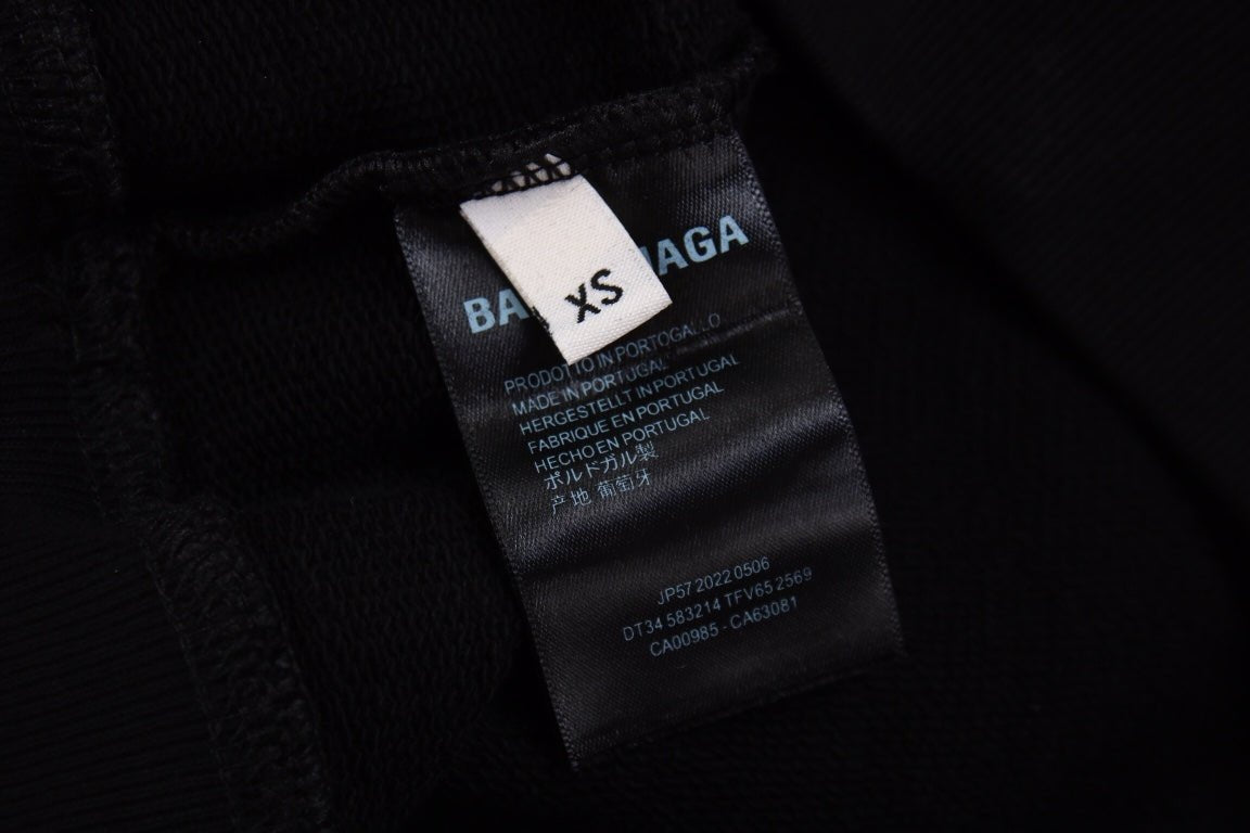 Balenciaga Black Multilogo Hoodie - Phantom Kicks