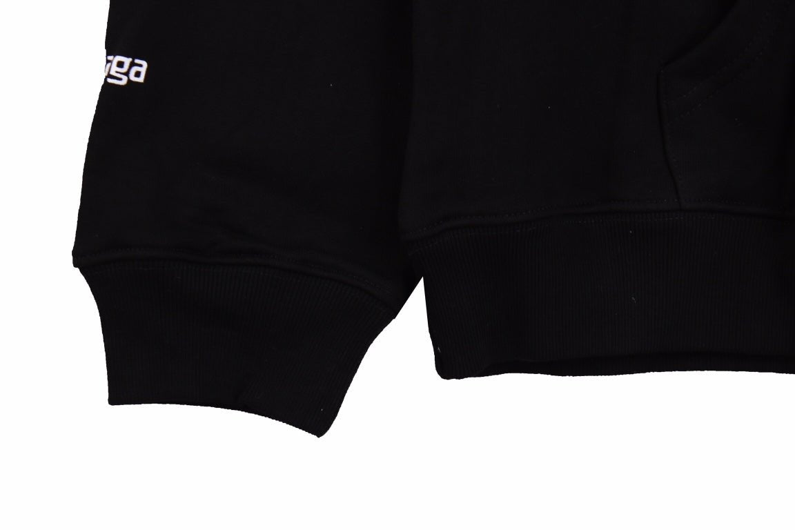 Balenciaga Black Multilogo Hoodie - Phantom Kicks