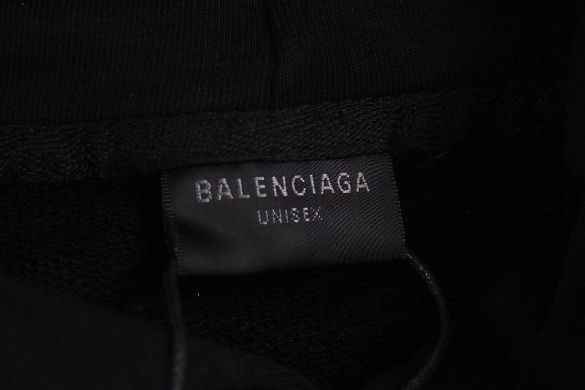 Balenciaga Black Oversized Hoodie - Phantom Kicks