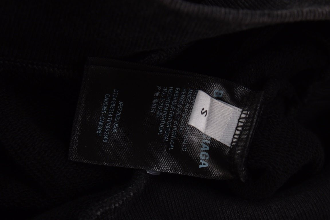 Balenciaga Black Oversized Hoodie - Phantom Kicks