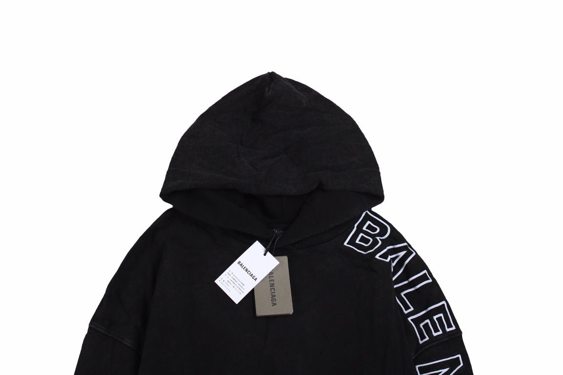 Balenciaga Black Oversized Hoodie - Phantom Kicks