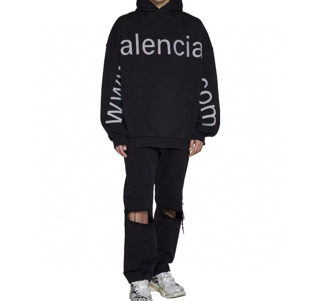 Balenciaga Black Oversized Hoodie - Phantom Kicks