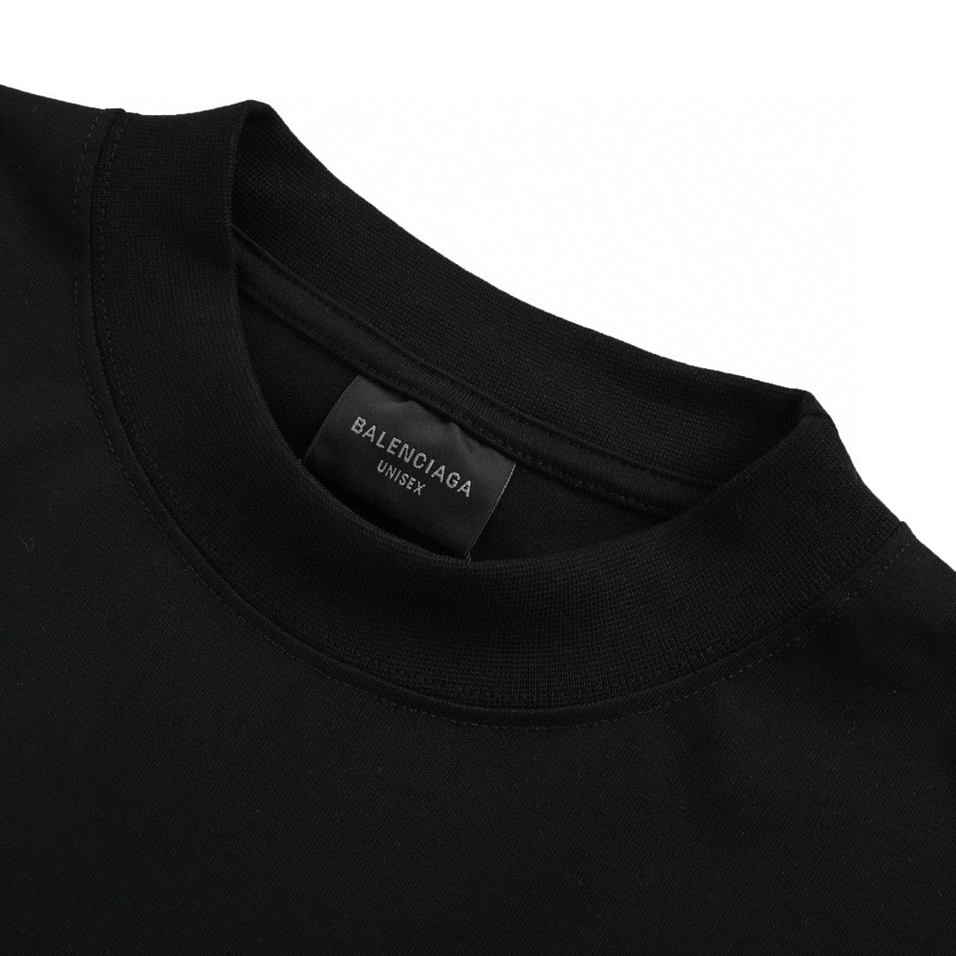 Balenciaga Black T-Shirt with EREWHON Graphic - Phantom Kicks