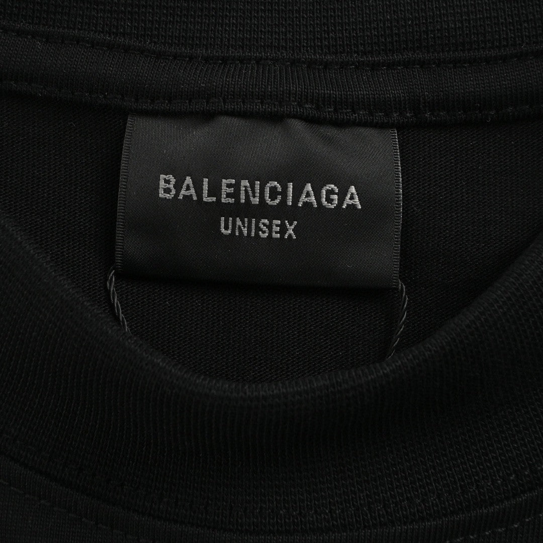 Balenciaga Black T-Shirt with EREWHON Graphic - Phantom Kicks