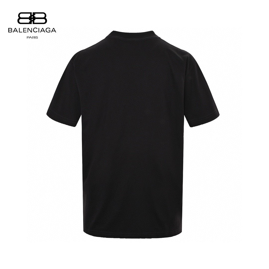 Balenciaga Black T-Shirt with Label Detail - Phantom Kicks