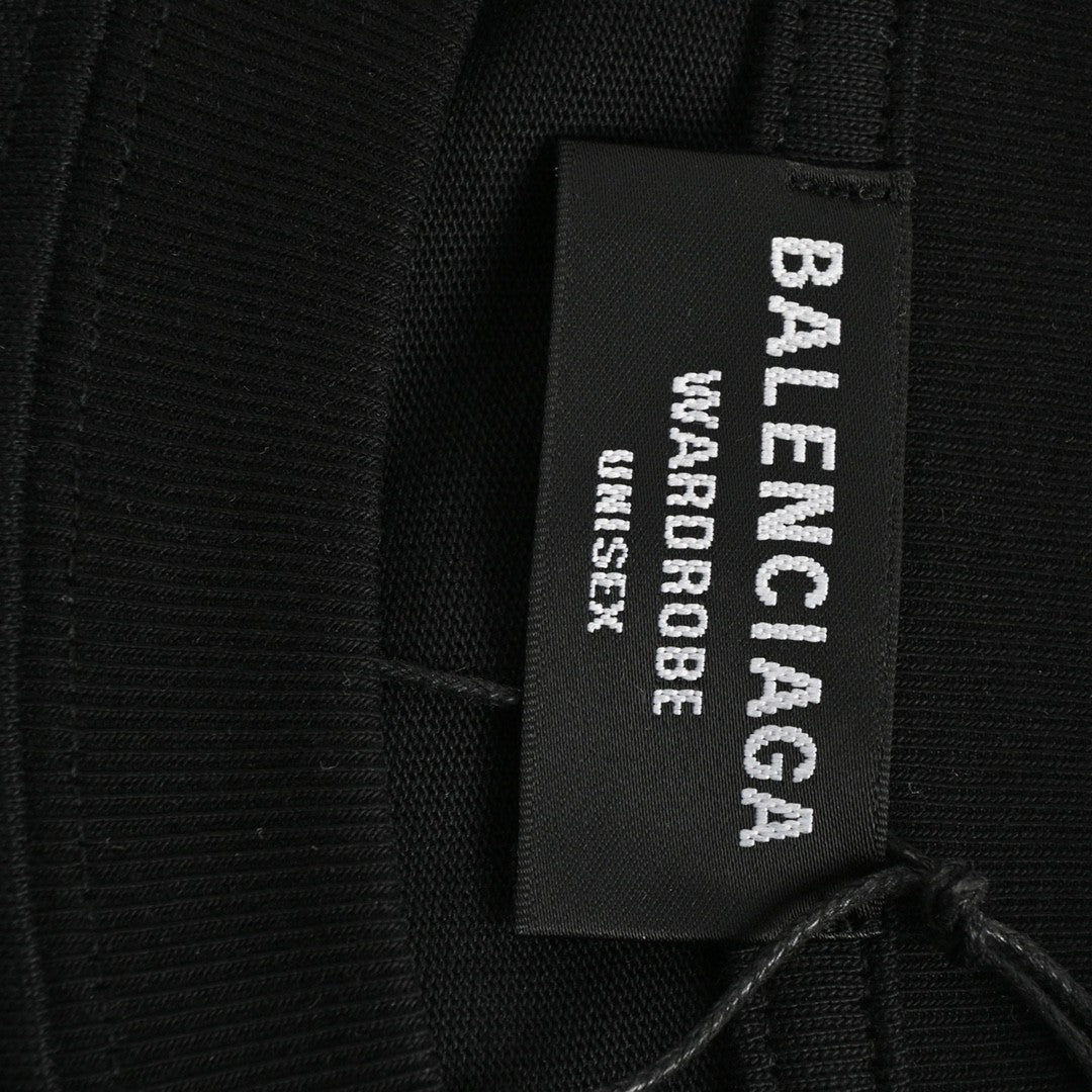 Balenciaga Black T-Shirt with Mountain Graphic - Phantom Kicks