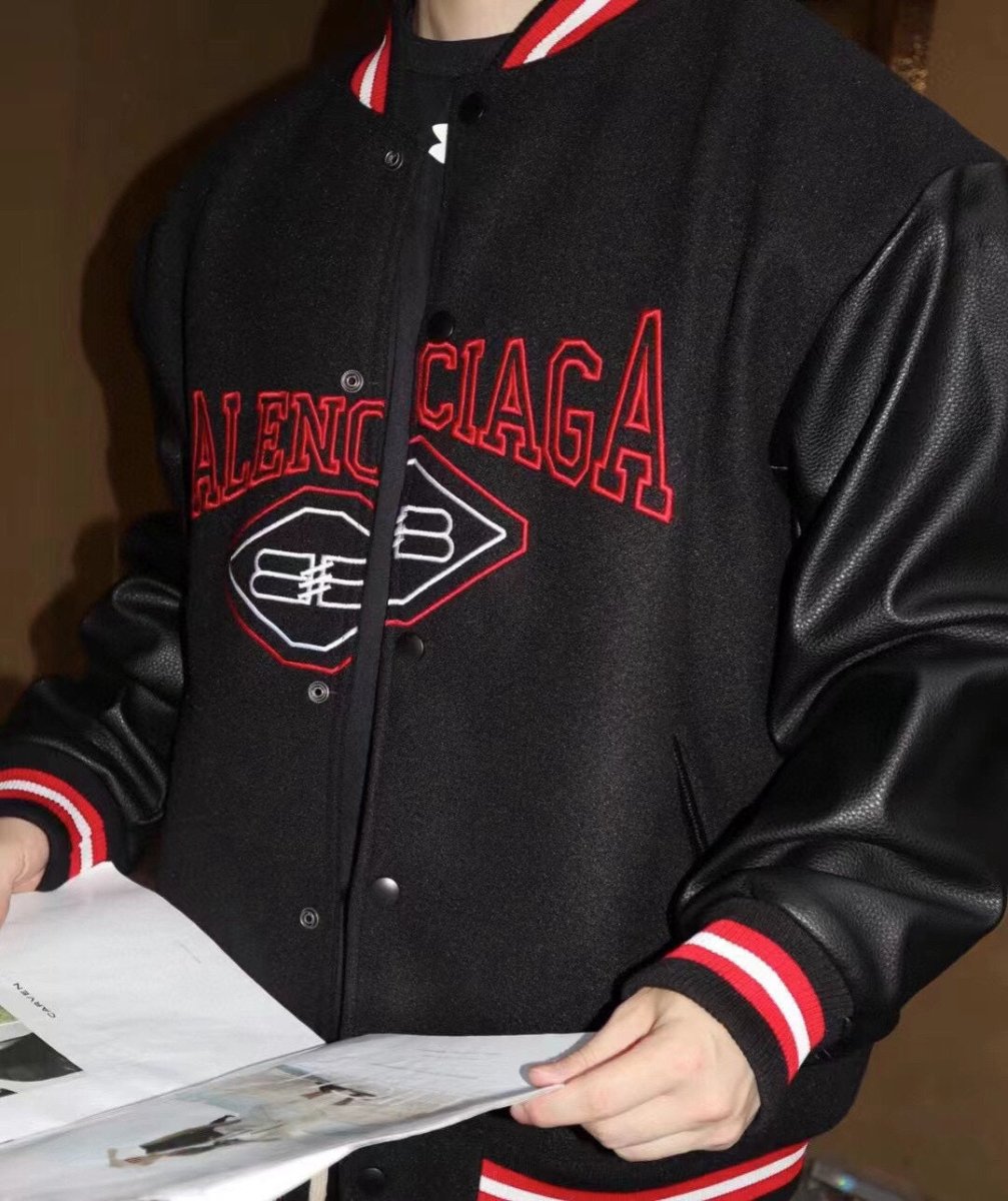 Balenciaga Black Varsity Jacket - Phantom Kicks
