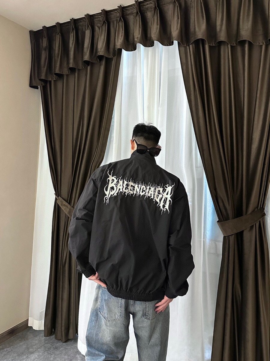 Balenciaga Black Zip-Up Jacket - Phantom Kicks