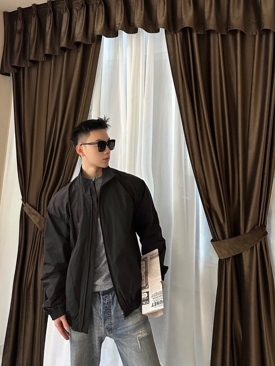 Balenciaga Black Zip-Up Jacket - Phantom Kicks