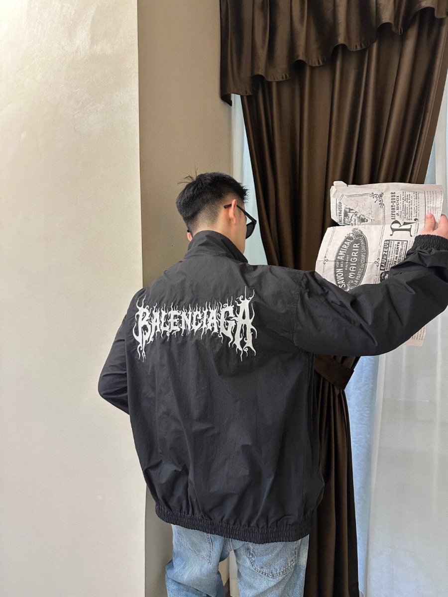 Balenciaga Black Zip-Up Jacket - Phantom Kicks
