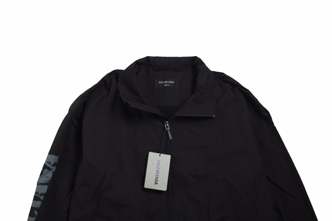 Balenciaga Black Zip-Up Jacket - Phantom Kicks