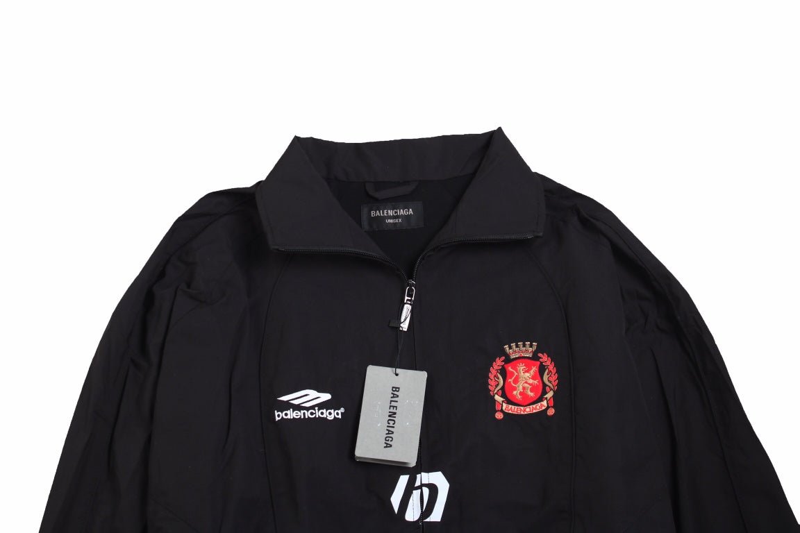 Balenciaga Black Zip-Up Track Jacket - Phantom Kicks