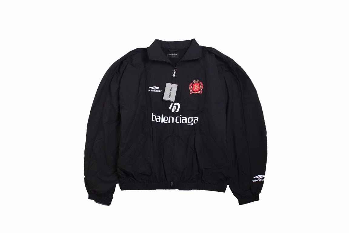 Balenciaga Black Zip-Up Track Jacket - Phantom Kicks