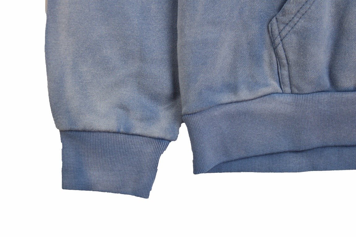 BALENCIAGA GRAPHIC LOGO HOODIE BLUE - Phantom Kicks