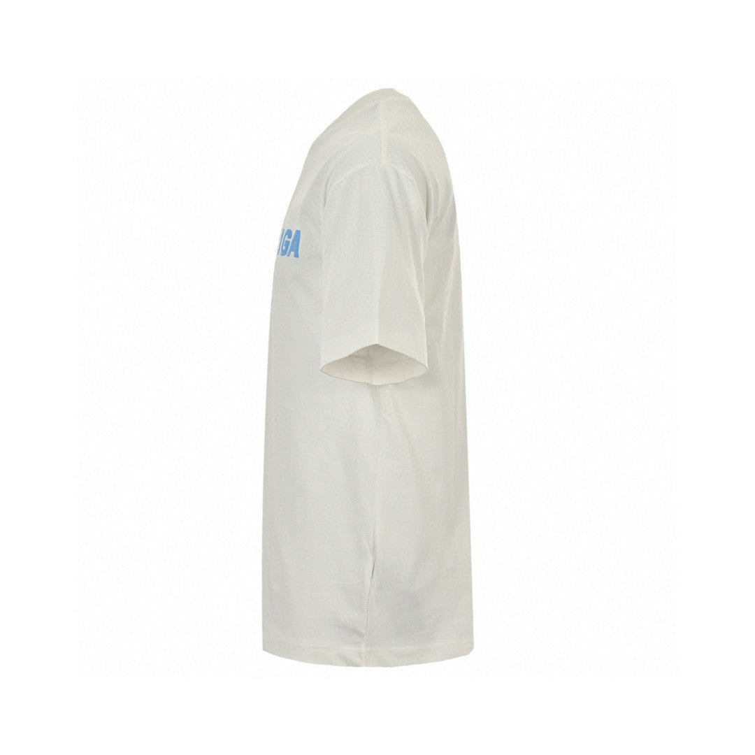 Balenciaga Blue Logo T-Shirt (White) - Phantom Kicks