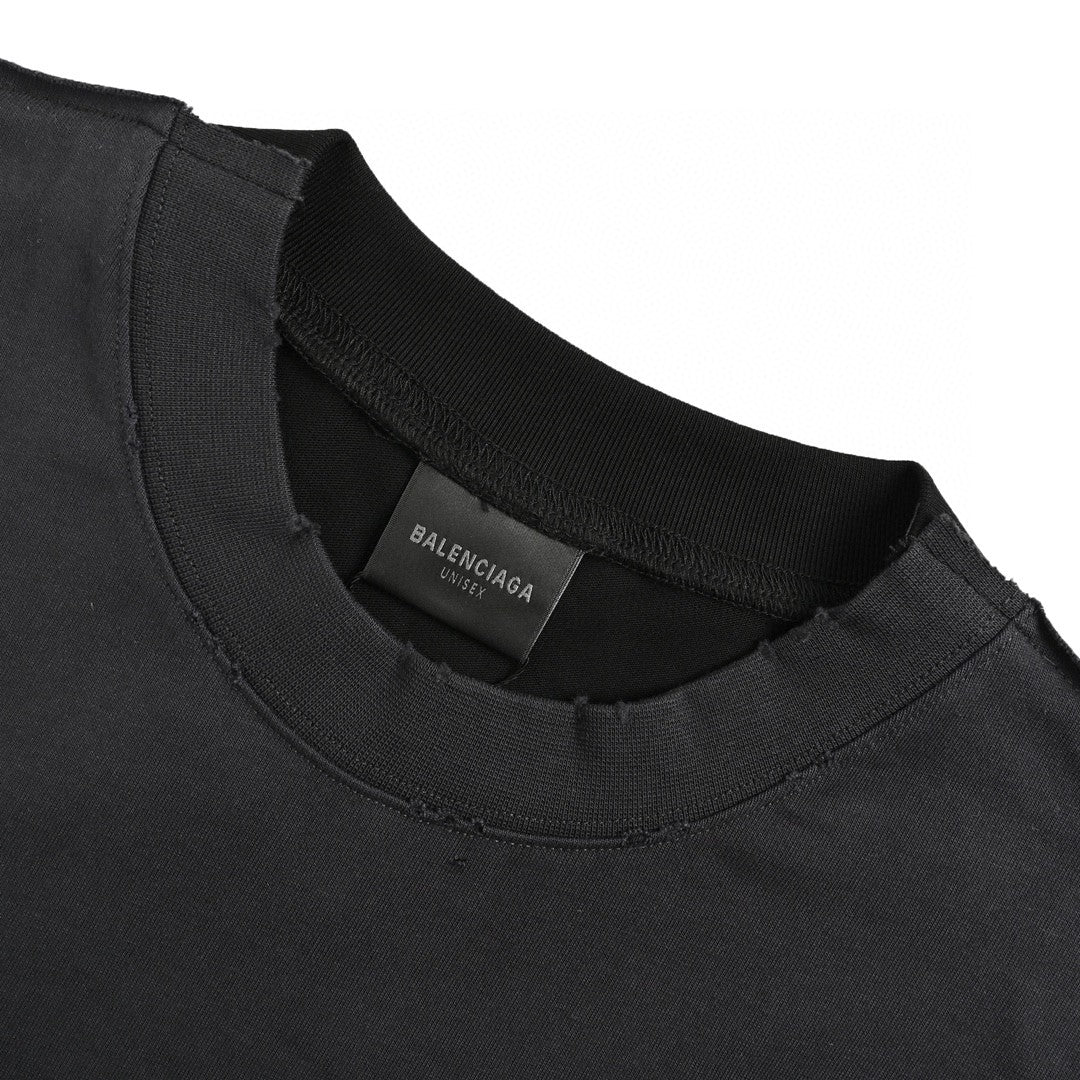 BALENCIAGA VINTAGE LOGO T-SHIRT BLACK - Phantom Kicks