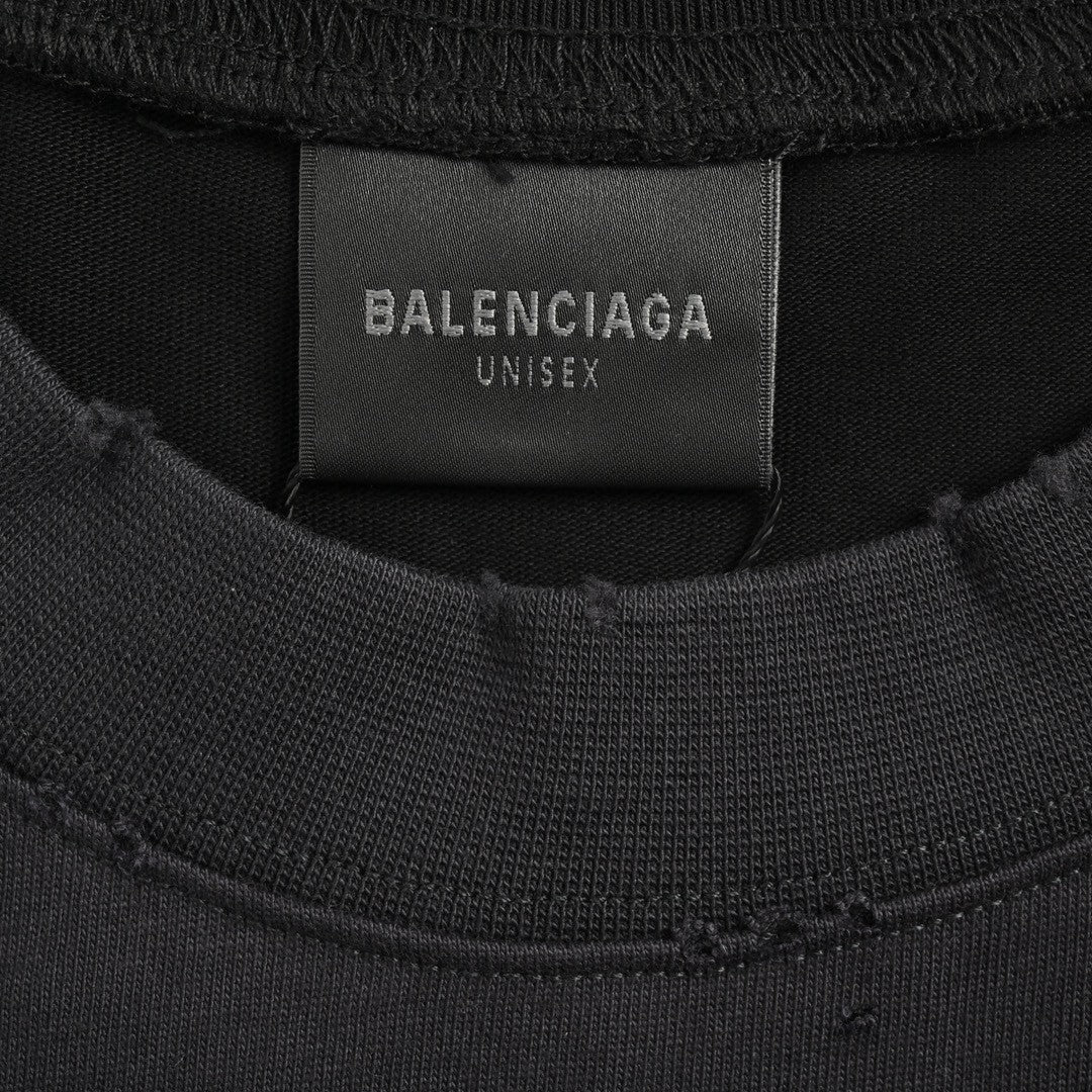 BALENCIAGA VINTAGE LOGO T-SHIRT BLACK - Phantom Kicks