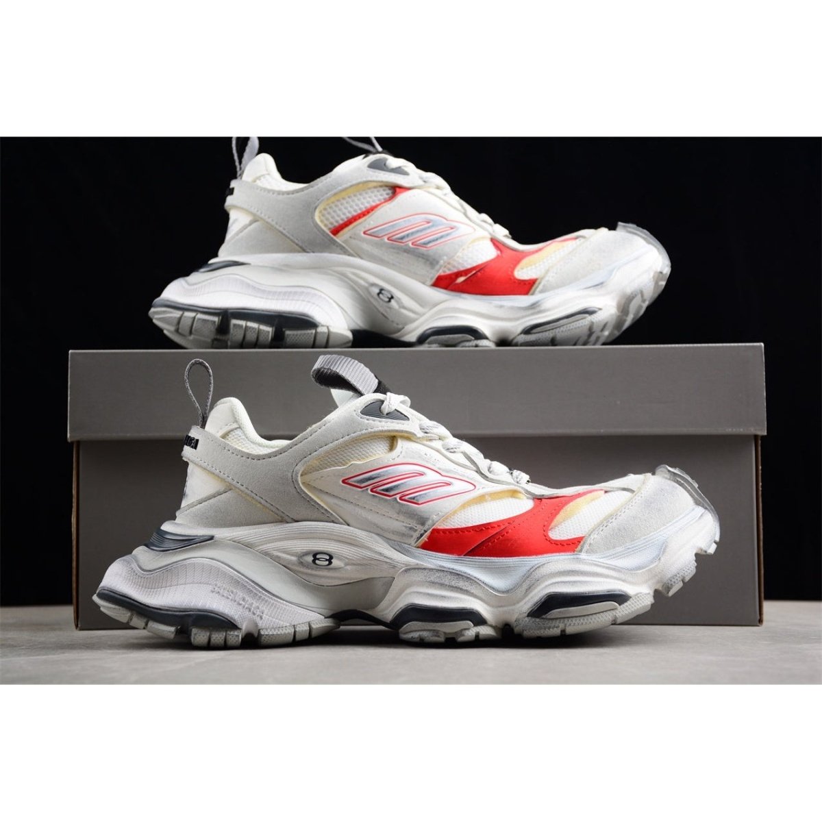 BALENCIAGA CARGO x WHITE GREY RED - Phantom Kicks