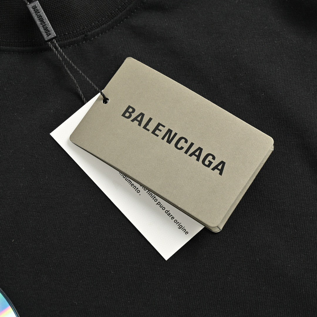 Balenciaga CD Graphic Black T-Shirt - Phantom Kicks