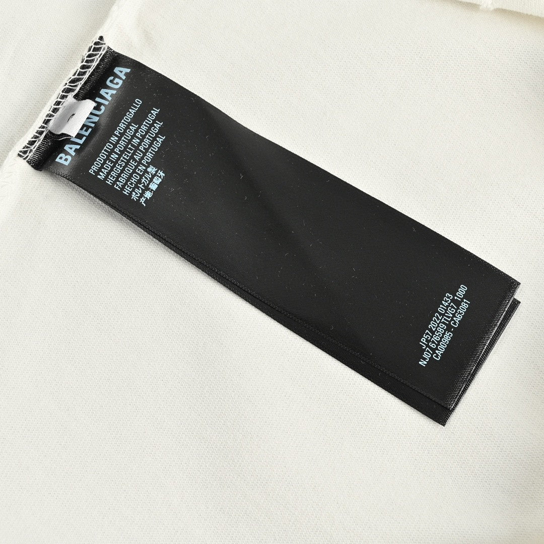 Balenciaga CD Graphic White T-Shirt - Phantom Kicks